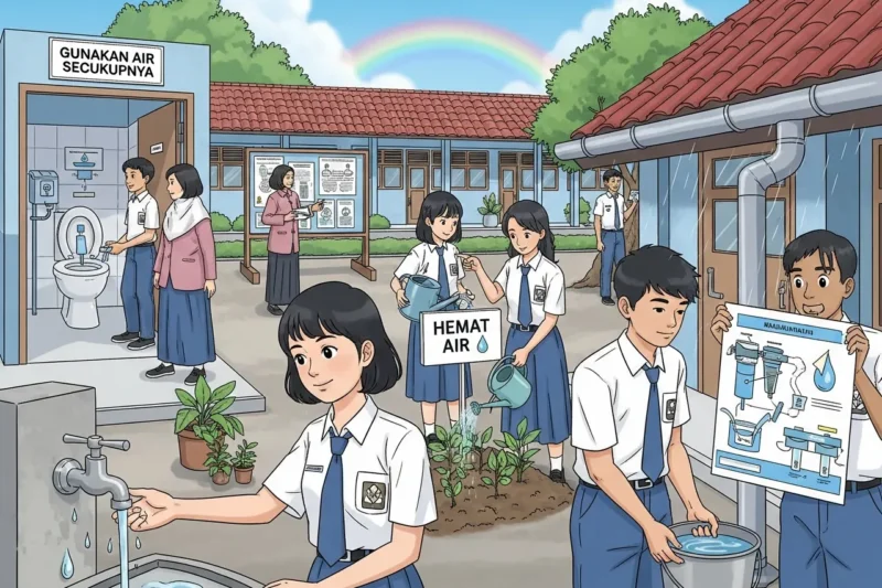 Kebiasaan Baik Pelajar SMP dalam Menjaga Ketersediaan Air Bersih