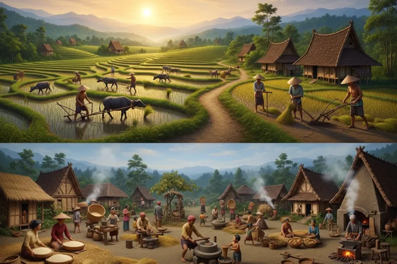 Dari Ladang ke Desa: Sejarah Masa Bercocok Tanam di Indonesia
