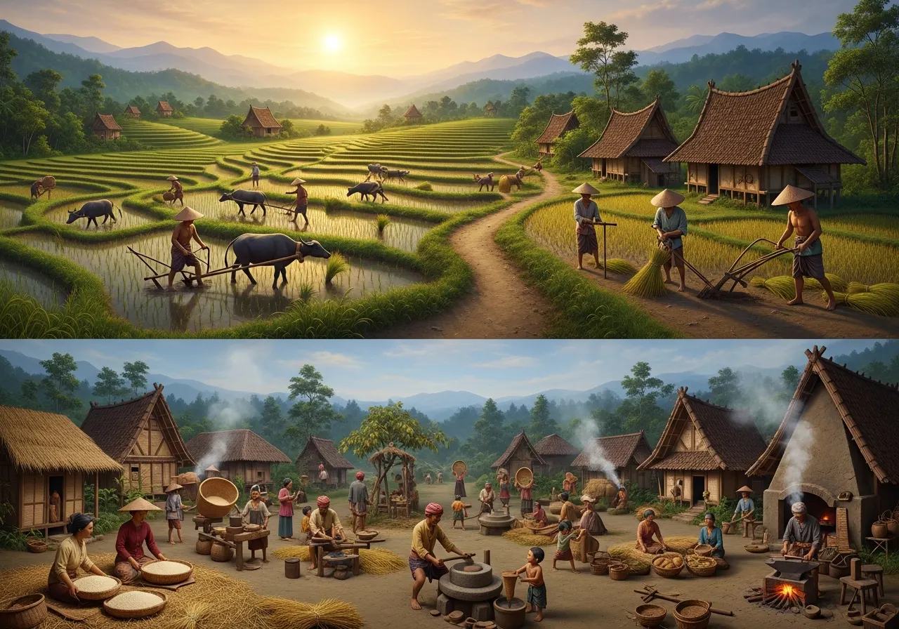Dari Ladang ke Desa: Sejarah Masa Bercocok Tanam di Indonesia (ft.istimewa)