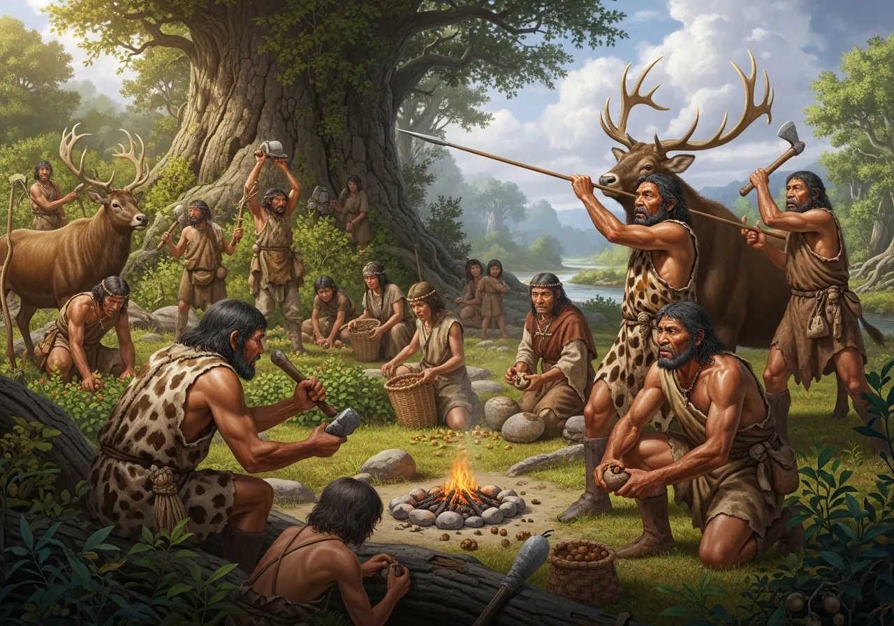 Rahasia Hidup Manusia Zaman Praaksara: Berburu dan Mengumpulkan Makanan (ft.istimewa)