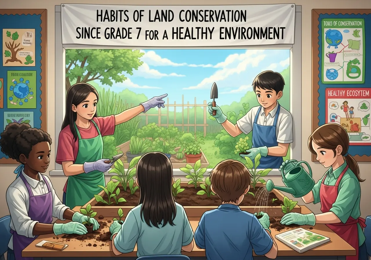 Pembiasaan Menjaga Tanah Sejak Kelas 7 untuk Lingkungan yang Sehat (ft.istimewa)