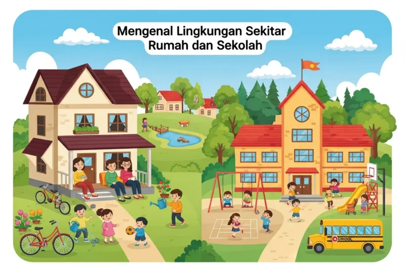 Mengenal Lingkungan Sekitar Rumah dan Sekolah