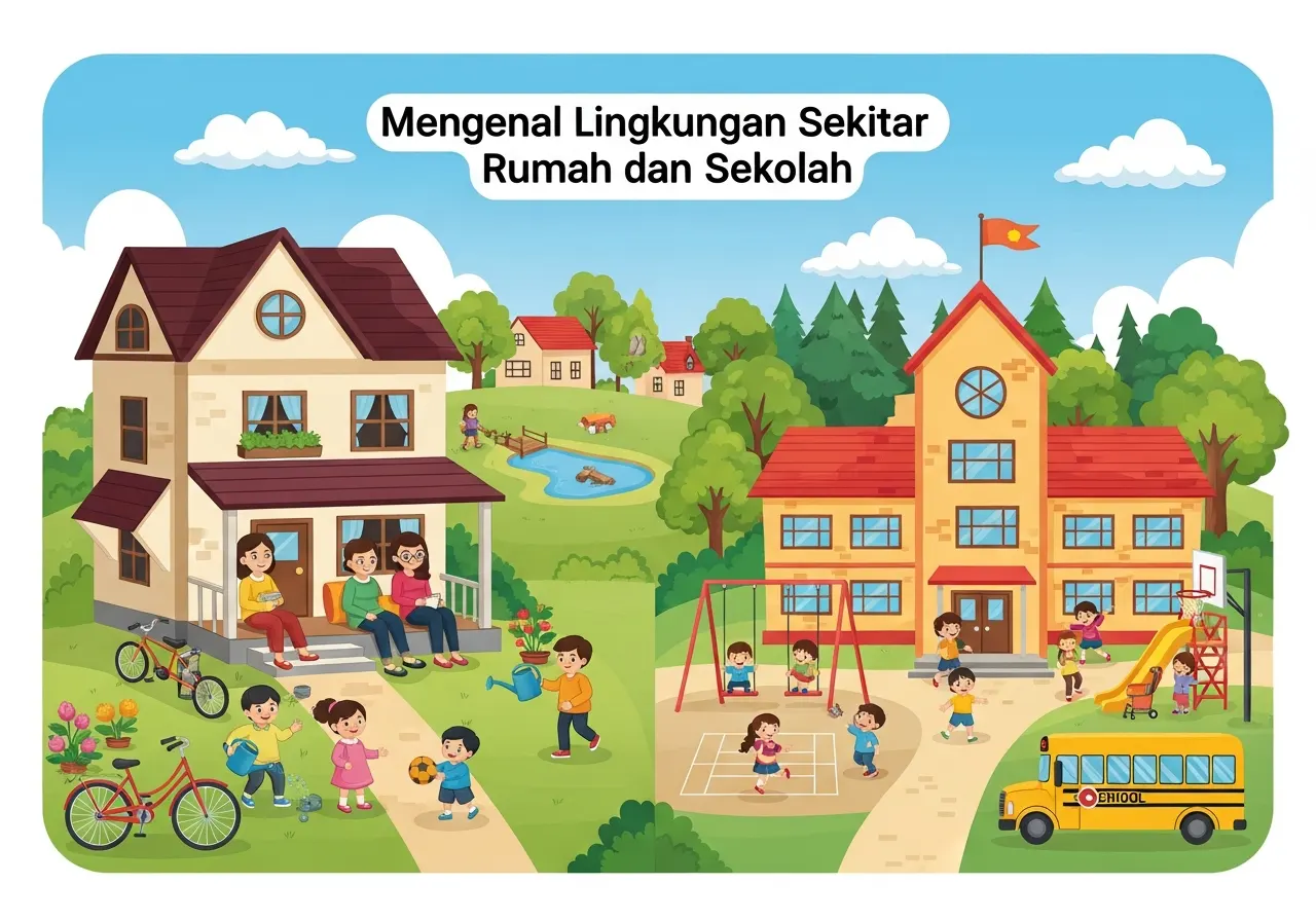 Mengenal Lingkungan Sekitar Rumah dan Sekolah (ft.istimewa)