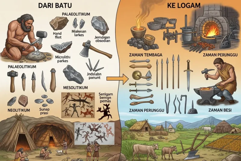 Dari Batu ke Logam: Perkembangan Teknologi di Masa Perundagian