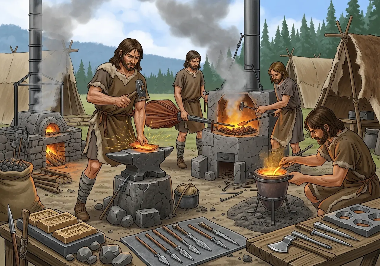 Bagaimana Manusia Zaman Perundagian Membuat Alat Tembaga dan Perunggu (ft.istimewa)