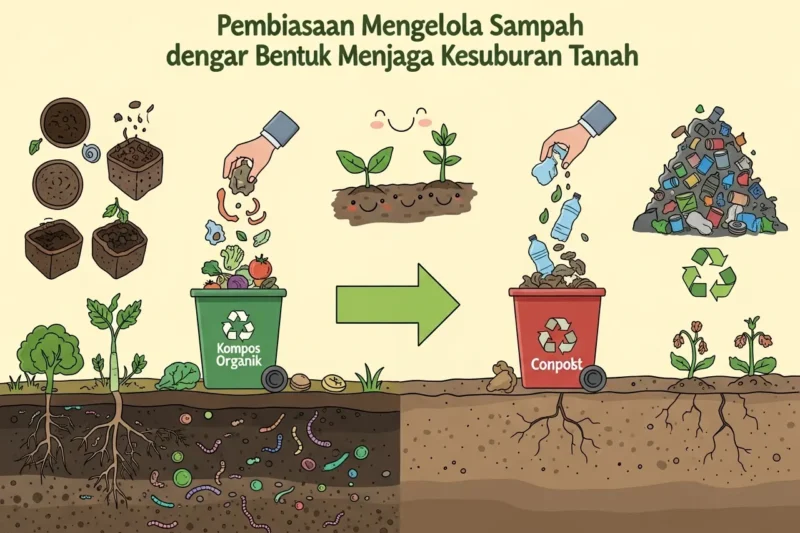 Pembiasaan Mengelola Sampah dengan Benar untuk Menjaga Kesuburan Tanah