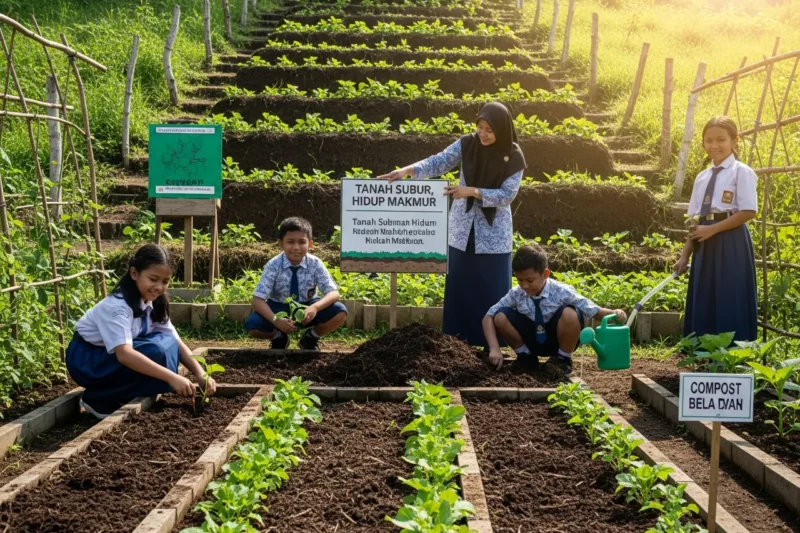 Contoh Pembiasaan Melestarikan Tanah di Lingkungan Sekolah