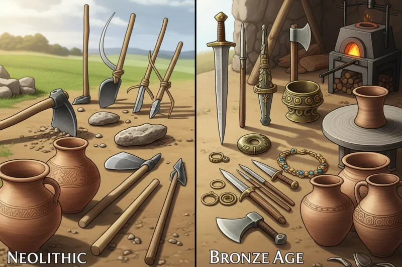 Perbedaan Masa Perundagian dengan Masa Neolitikum dalam Teknologi