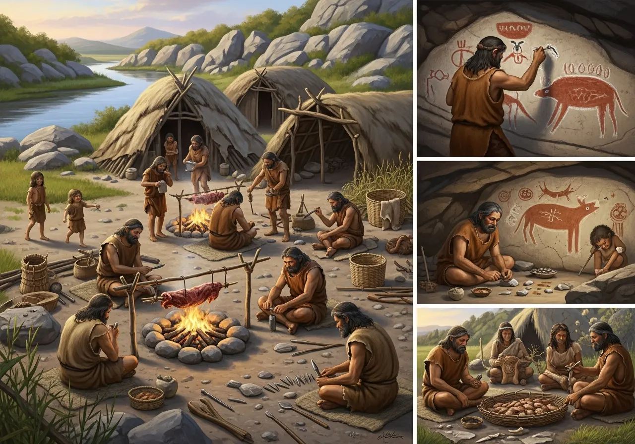 Pembiasaan Manusia Zaman Praaksara dalam Kehidupan Sehari-hari (ft.iistimewa)