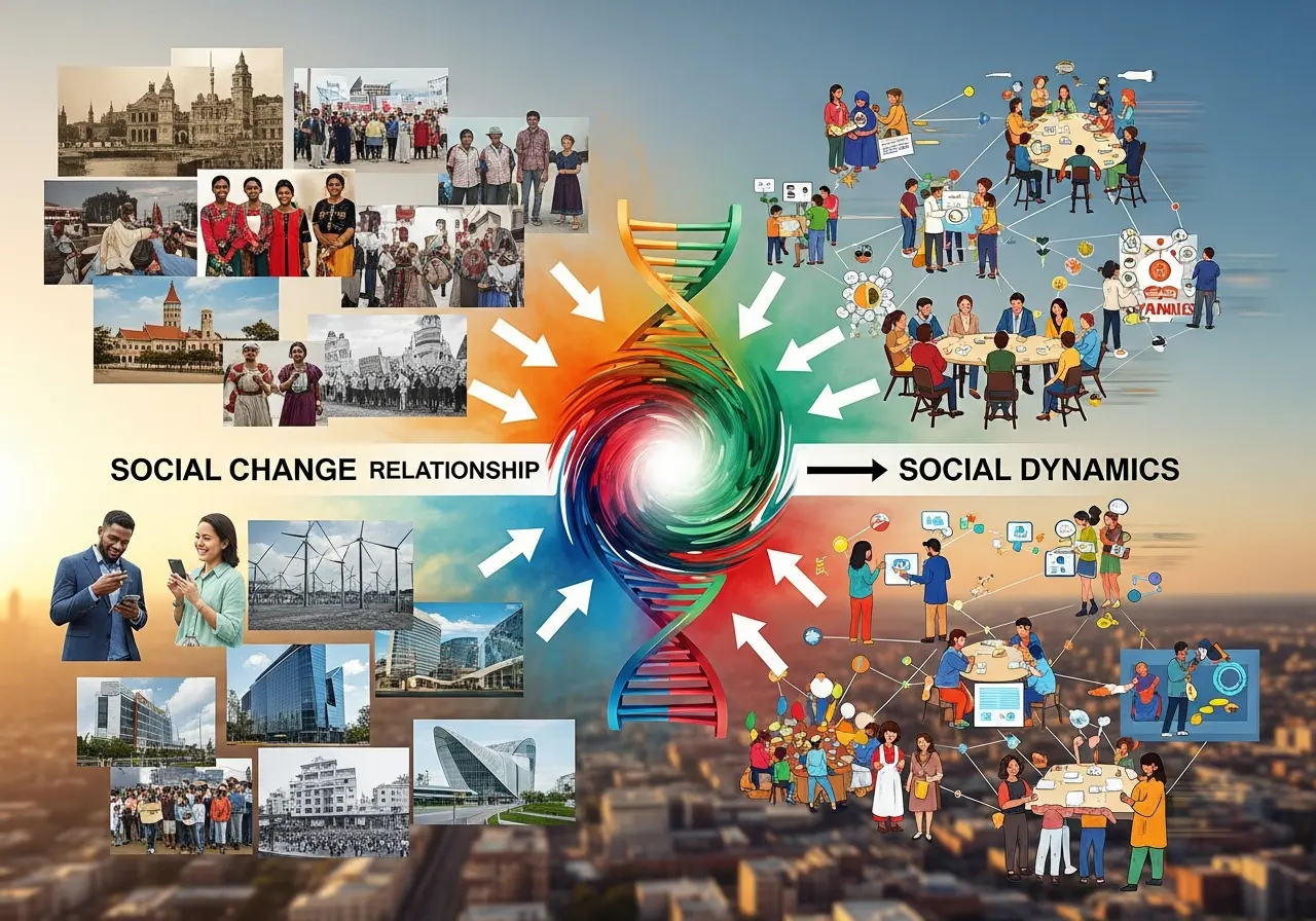 Hubungan Perubahan Sosial dan Dinamika Sosial dalam Kehidupan Bermasyarakat (ft.istimewa)