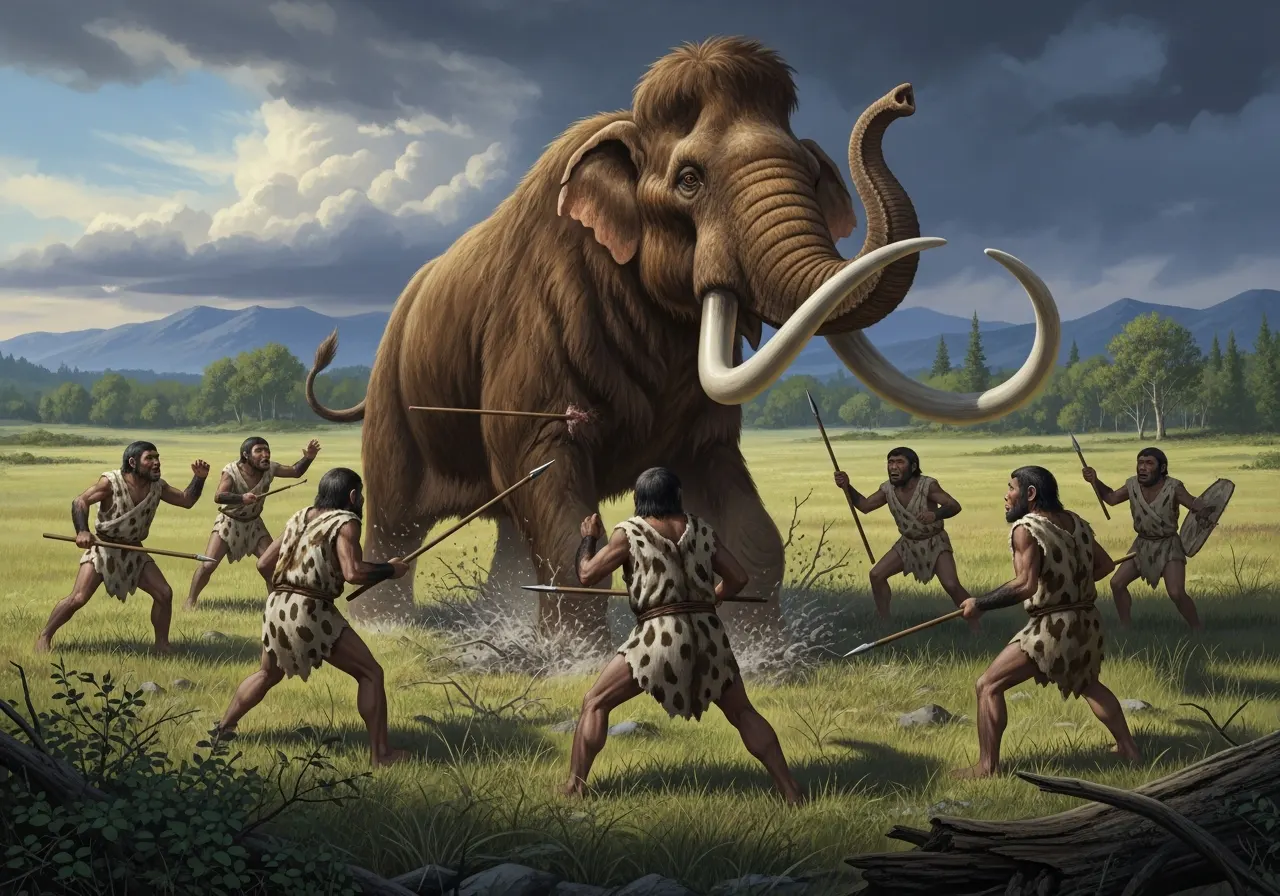 Rahasia Strategi Berburu Hewan Besar di Masa Praaksara (ft.istimewa)