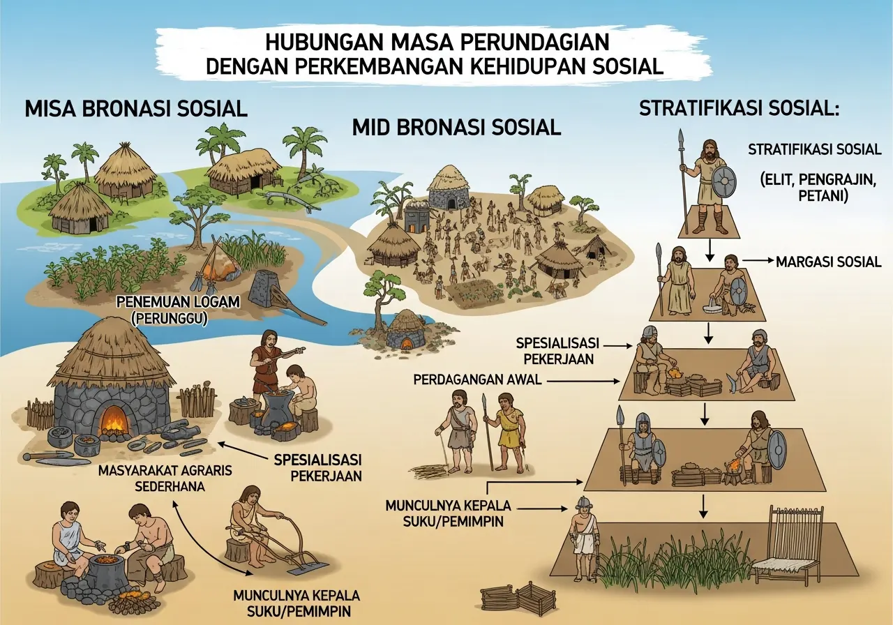 Hubungan Masa Perundagian dengan Perkembangan Kehidupan Sosial (ft.istimewa)