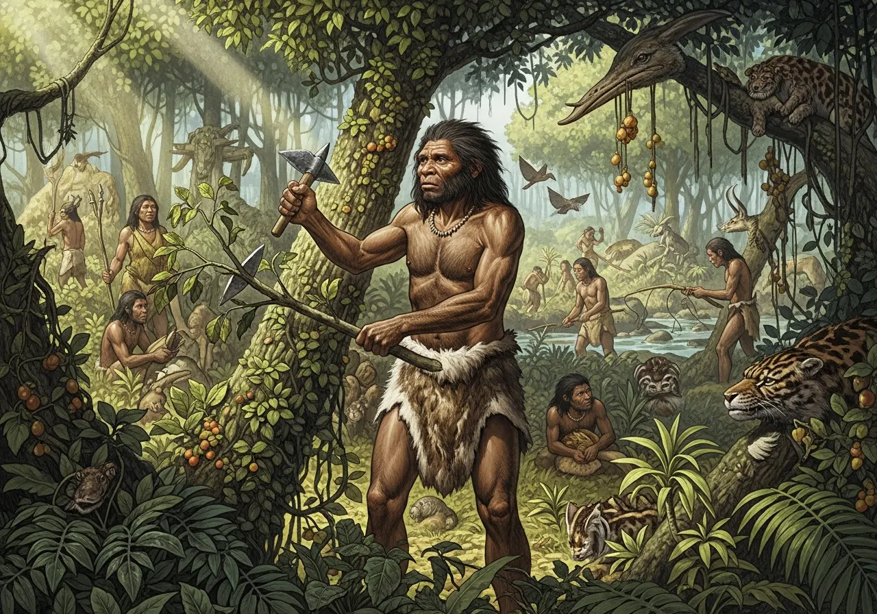 Pembiasaan Manusia Praaksara dalam Memanfaatkan Alam Sekitar (ft.istimewa)