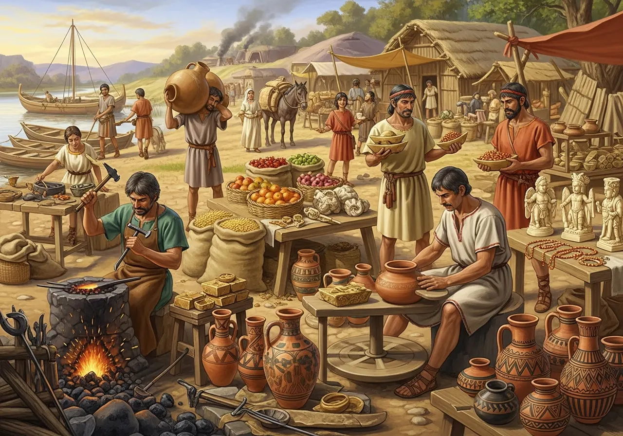 Seni, Perdagangan, dan Kehidupan Ekonomi di Masa Perundagian (ft.istimewa)