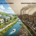 Perbedaan Karakteristik Pembangunan Berkelanjutan dan Pembangunan Tidak Berkelanjutan (ft.istimewa)