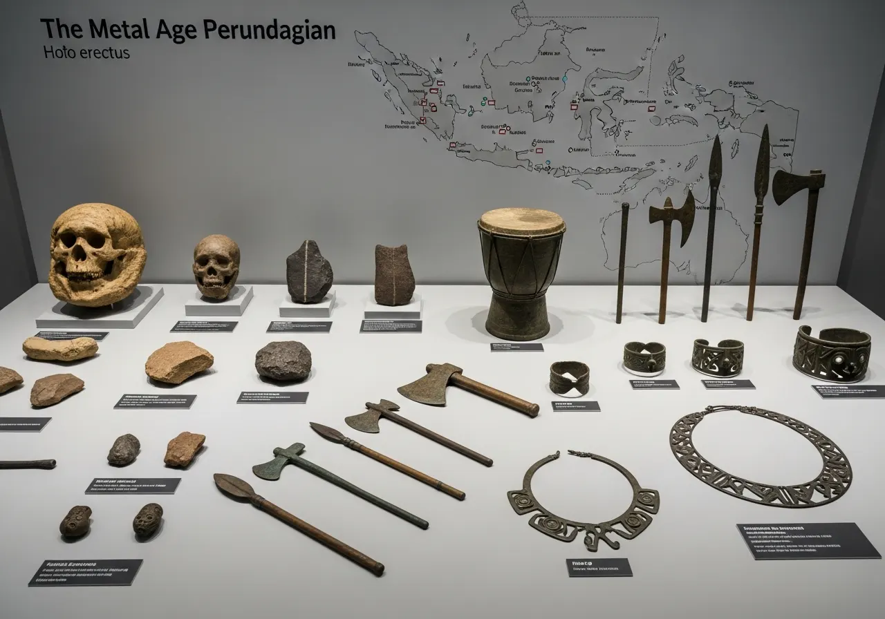 Bukti Arkeologis Perundagian di Indonesia: Dari Fosil hingga Alat Logam (ft.istimewa)