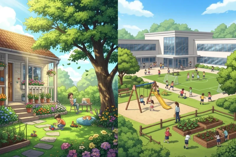 Contoh Alam Sekitar Rumah dan Sekolah