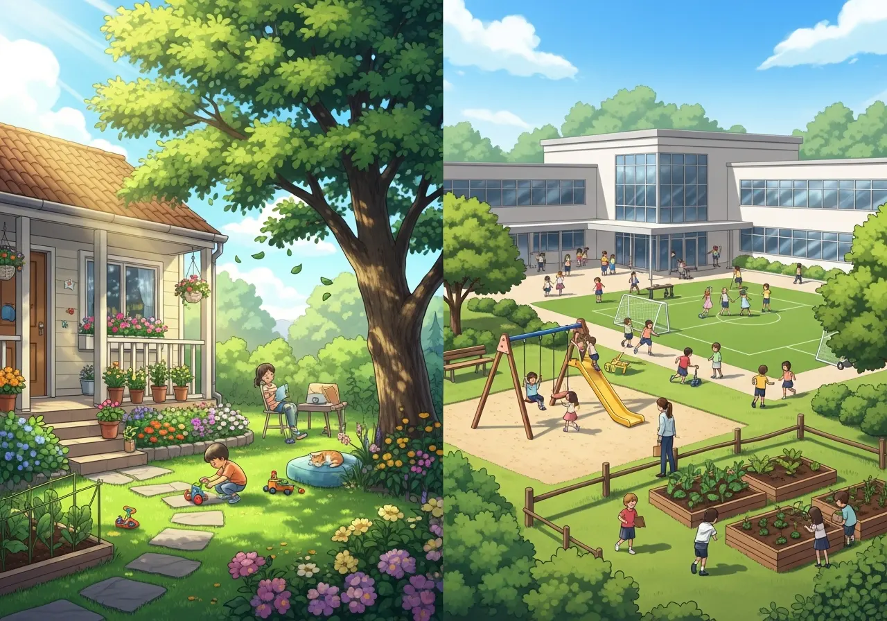 Contoh Alam Sekitar Rumah dan Sekolah (ft.istimewa)