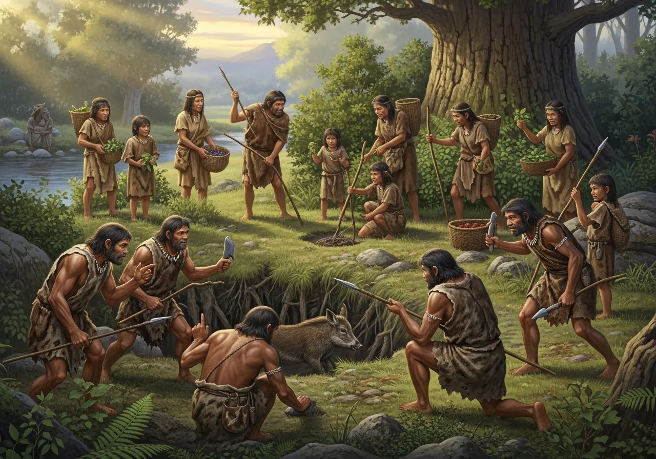 Strategi Cerdas Manusia Zaman Praaksara dalam Berburu dan Mengumpulkan Makanan (ft.istimewa)