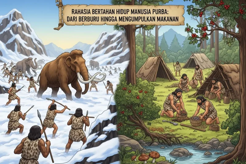 Rahasia Bertahan Hidup Manusia Purba: Dari Berburu Hingga Mengumpulkan Makanan