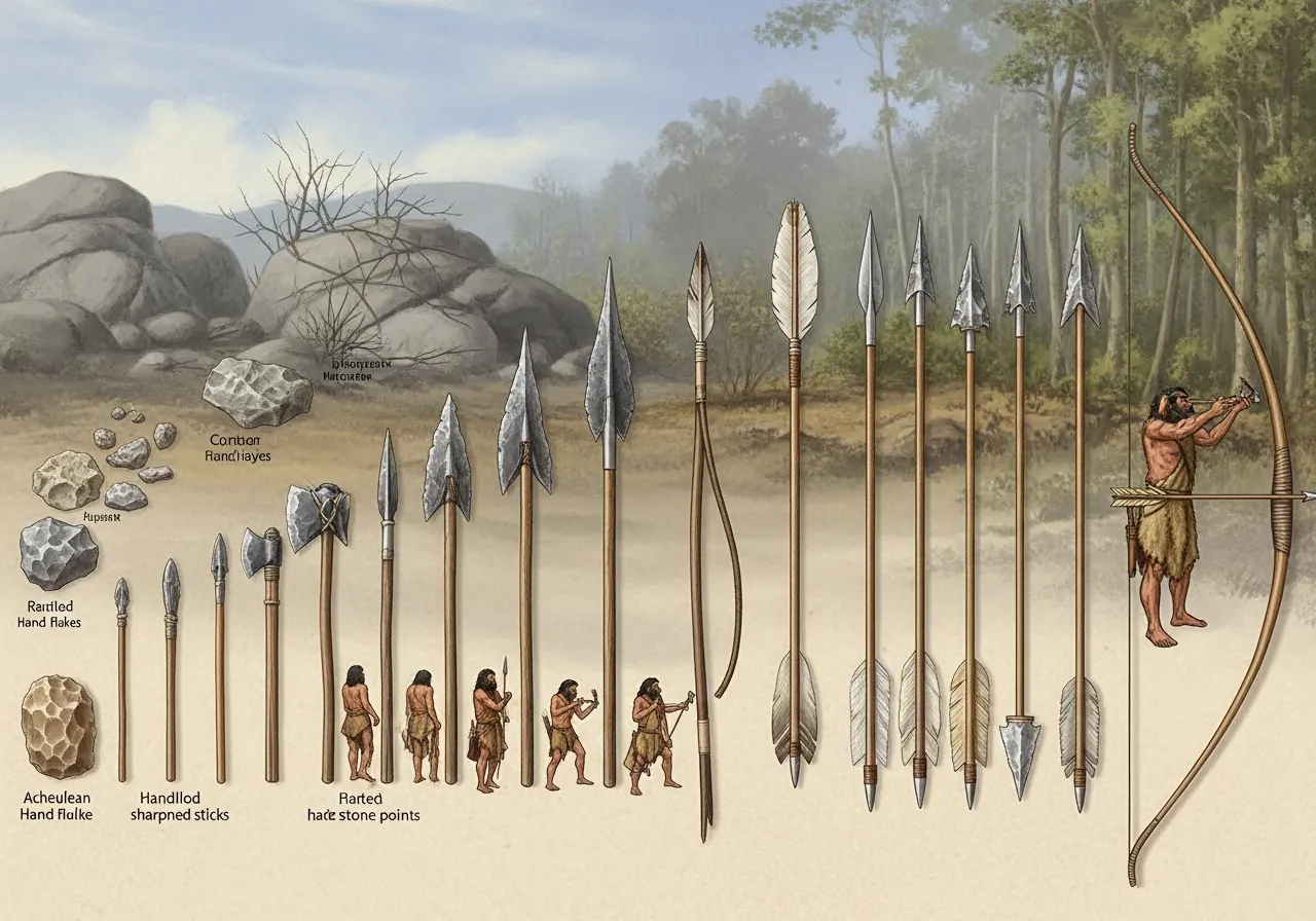 Evolusi Alat Berburu Manusia Praaksara yang Membuat Mereka Lebih Efektif (ft.istimewa)