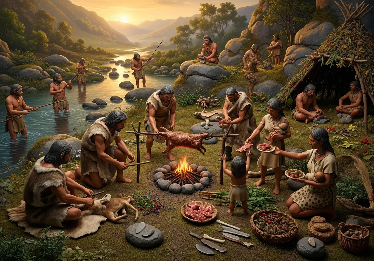 Bagaimana Komunitas Praaksara Berbagi Makanan dan Menjaga Kelangsungan Hidup (ft.istimewa)