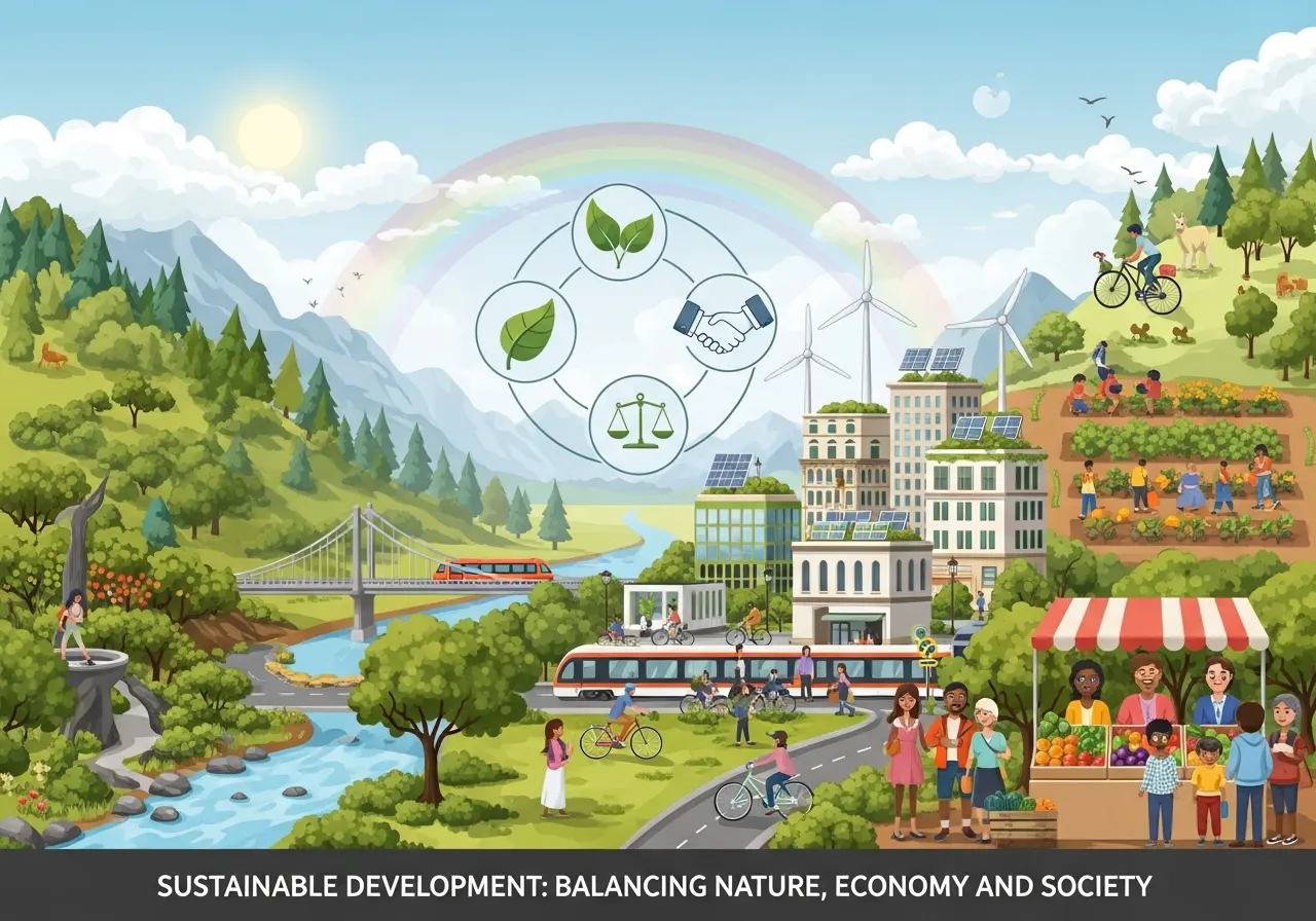 Karakteristik Pembangunan Berkelanjutan untuk Menciptakan Kehidupan Seimbang (ft.istimewa)