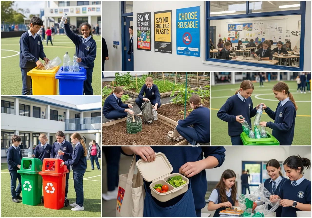 Pembiasaan Diri Mengurangi Sampah Plastik di Lingkungan Sekolah (ft.istimewa)