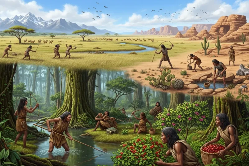 Bagaimana Lingkungan Alam Membentuk Cara Berburu dan Mengumpulkan Makanan