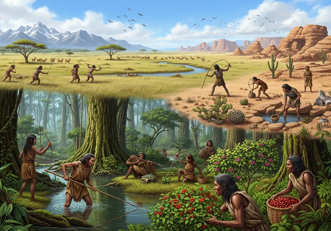 Bagaimana Lingkungan Alam Membentuk Cara Berburu dan Mengumpulkan Makanan (ft.istimewa)