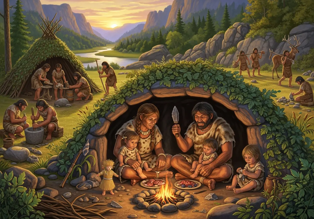 Kehidupan Keluarga dan Komunitas pada Masa Praaksara (ft.istimewa)