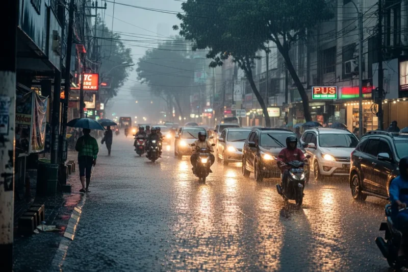 Hujan Lebat Landa Indonesia, BMKG Keluarkan Peringatan Dini untuk Beberapa Wilayah (ft.istimewa)