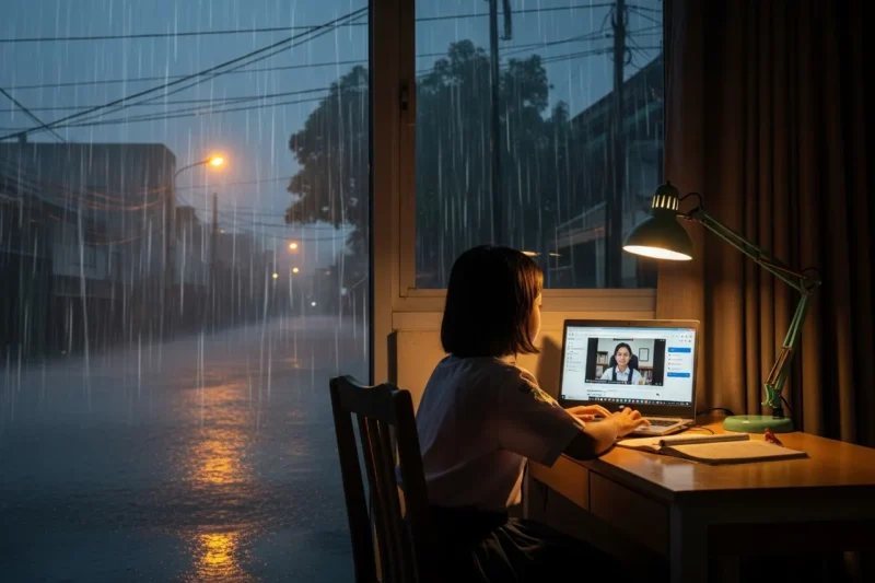 Hujan Ekstrem Melanda Jakarta, Beberapa Sekolah Terpaksa Berlakukan Belajar Online