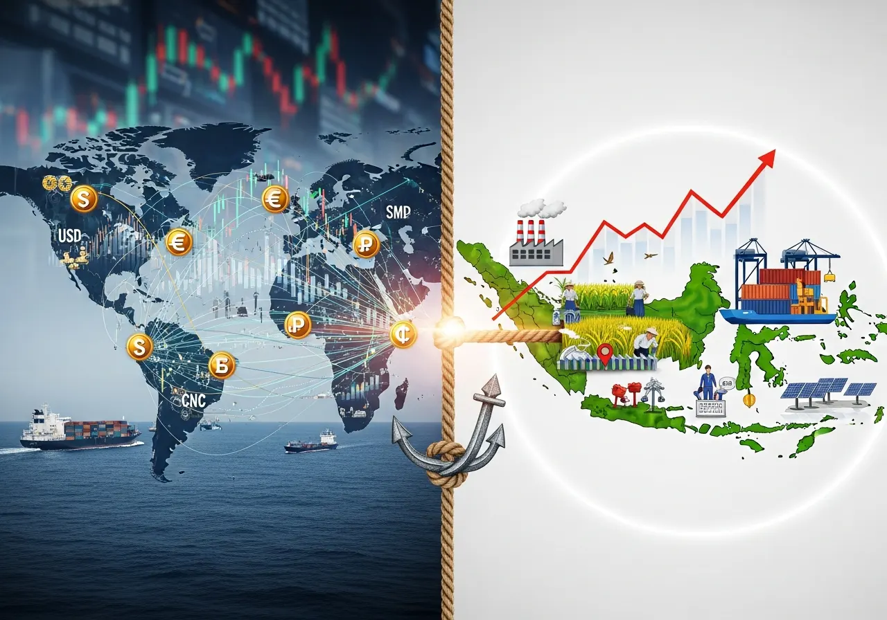 Ekonomi Global dan Ketahanan Ekonomi Nasional Indonesia (ft.istimewa)
