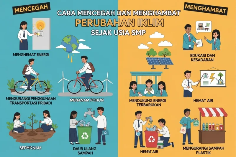 Cara Mencegah dan Menghambat Perubahan Iklim Sejak Usia SMP