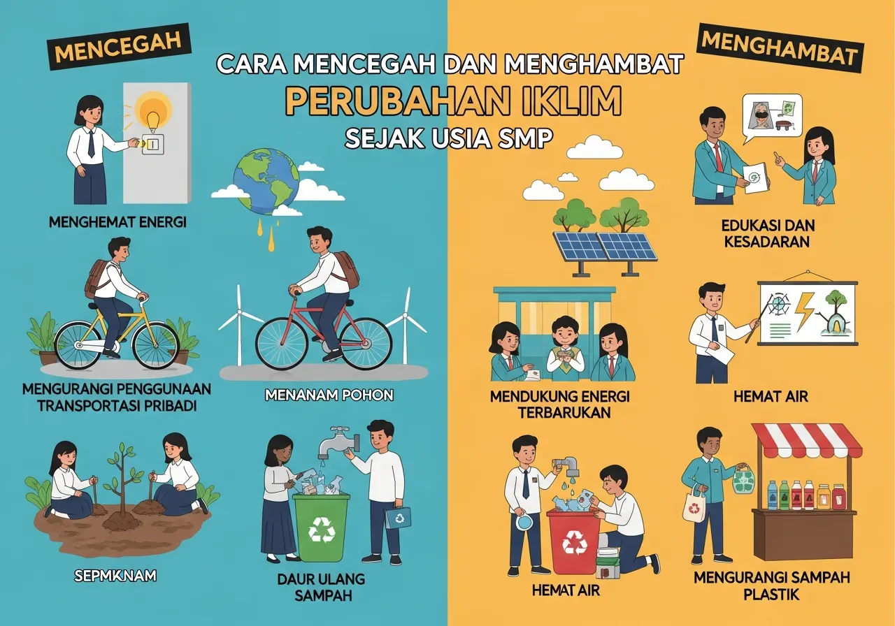 Cara Mencegah dan Menghambat Perubahan Iklim Sejak Usia SMP (ft.istimewa)