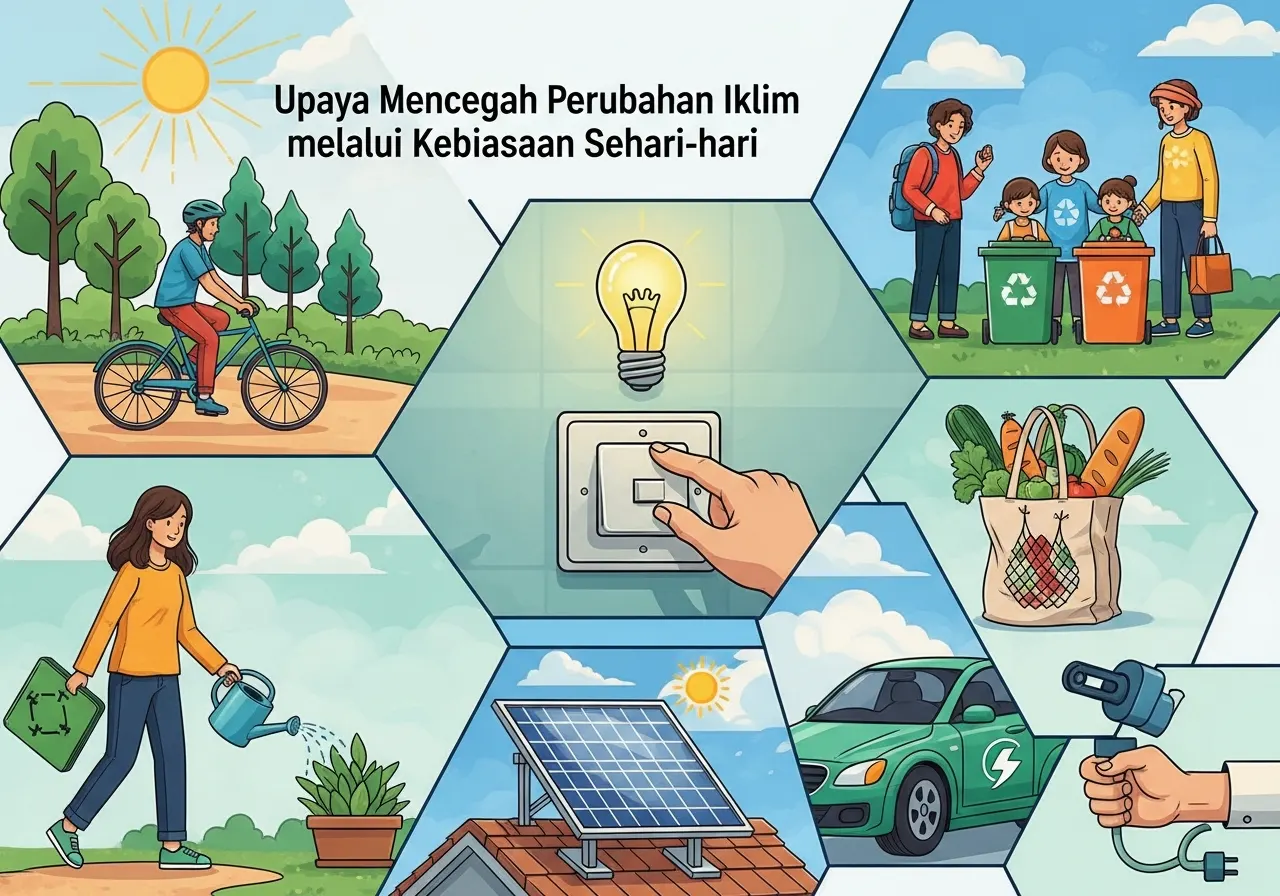 Upaya Mencegah Perubahan Iklim melalui Kebiasaan Sehari-hari (ft.istimewa)