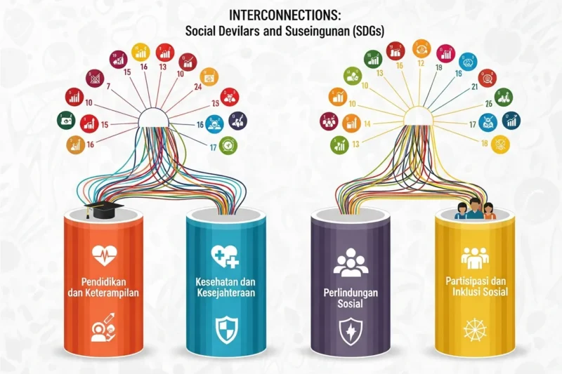 Hubungan Pilar Pembangunan Sosial dengan Tujuan Pembangunan Berkelanjutan (SDGs)