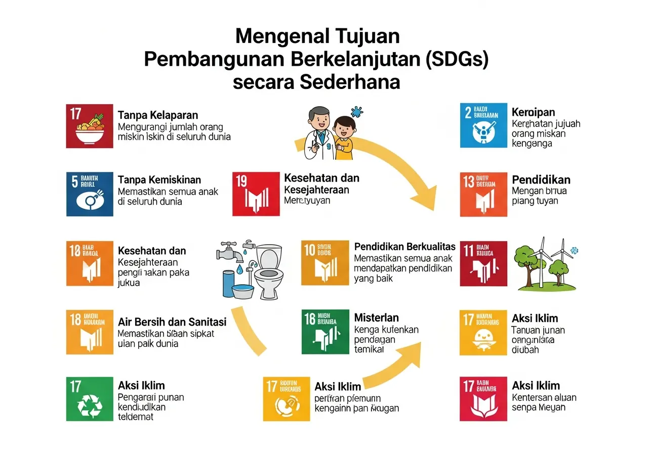 Mengenal Tujuan Pembangunan Berkelanjutan (SDGs) secara Sederhana untuk SMP (ft.istimewa)