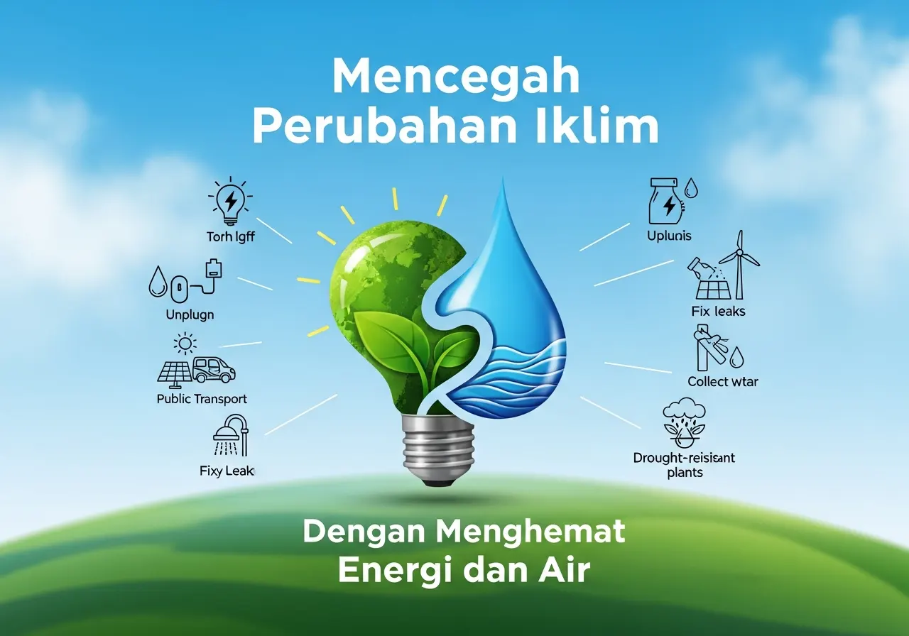 Mencegah Perubahan Iklim dengan Menghemat Energi dan Air (ft.istimewa)