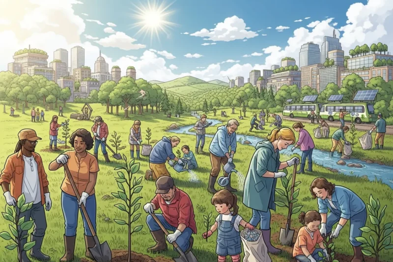 Menanam Pohon dan Menjaga Lingkungan untuk Mencegah Perubahan Iklim