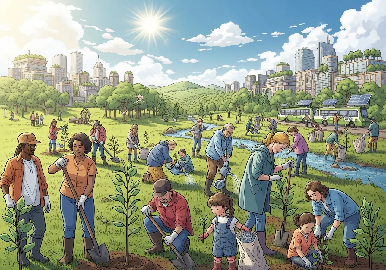 Menanam Pohon dan Menjaga Lingkungan untuk Mencegah Perubahan Iklim (ft.istimewa)