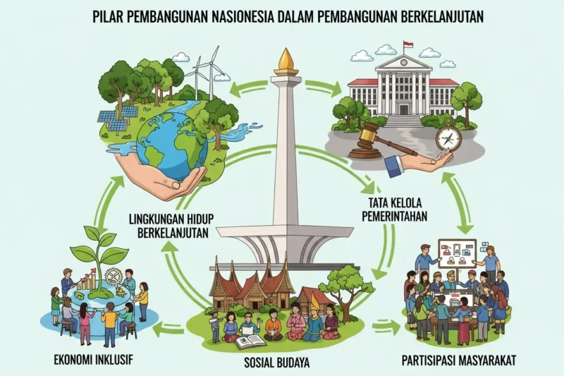 Mengenal Pilar Pembangunan Nasional Indonesia dalam Pembangunan Berkelanjutan