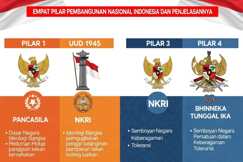 Empat Pilar Pembangunan Nasional Indonesia dan Penjelasannya