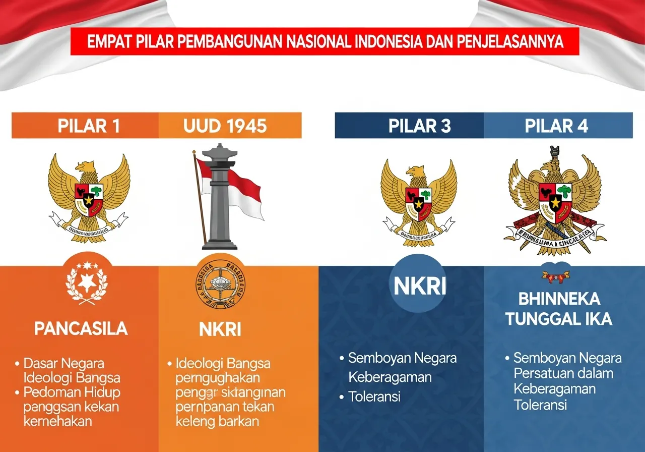 Empat Pilar Pembangunan Nasional Indonesia dan Penjelasannya (ft.istimewa)