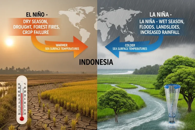 Perbedaan El Niño dan La Niña serta Dampaknya bagi Indonesia