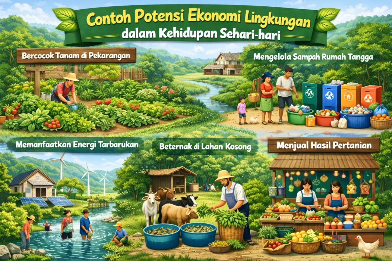 Contoh Potensi Ekonomi Lingkungan dalam Kehidupan Sehari-hari (ft.istimewa)