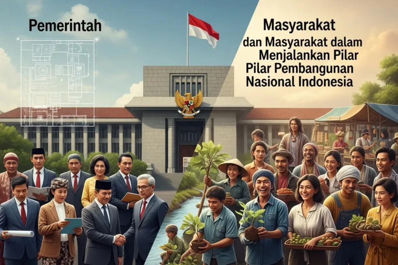 Peran Pemerintah dan Masyarakat dalam Menjalankan Pilar Pembangunan Nasional Indonesia