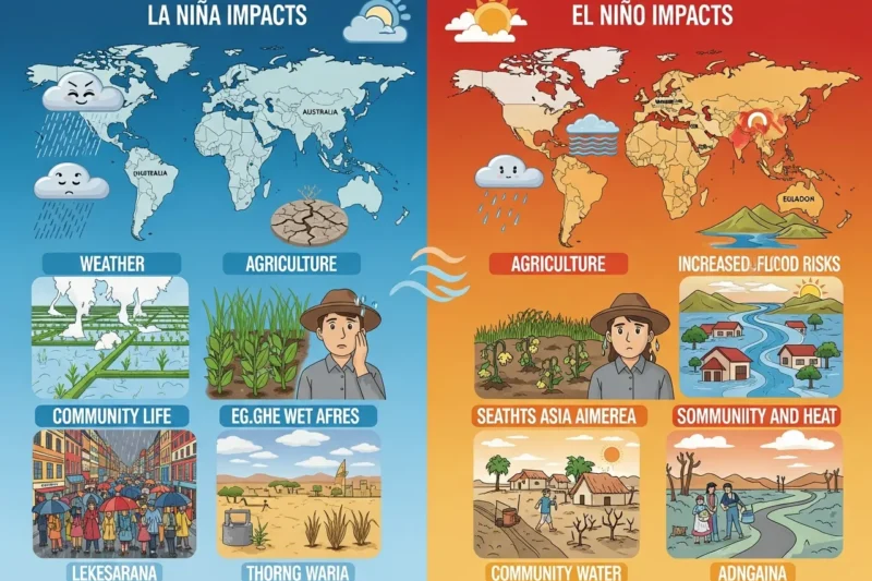 Dampak La Niña dan El Niño terhadap Cuaca, Pertanian, dan Kehidupan Masyarakat