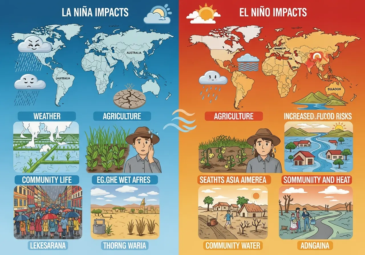Dampak La Niña dan El Niño terhadap Cuaca, Pertanian, dan Kehidupan Masyarakat (ft.istimewa)
